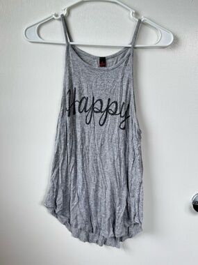 "Do what you love, love what you do/Happy" tank top size small